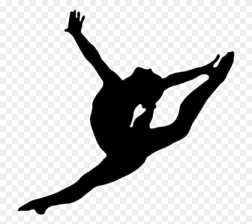 725x688 Bring A Friend Week Gymnastics Silhouette, Person, Human, Dance Pose HD PNG Download