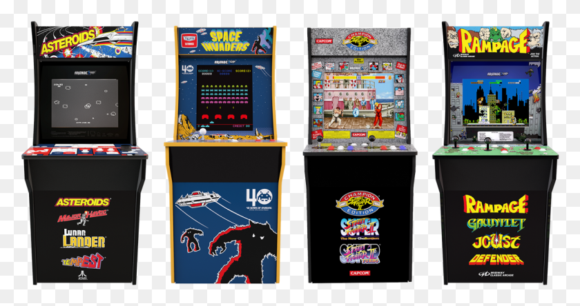 1101x543 Bring Arcade Classics With A Cabinet Into Your Home Arcade1up Rampage, Arcade Game Machine, Monitor, Screen HD PNG Download