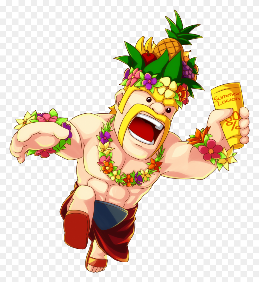 863x946 Bring Out The Leis And Fruit Hats It39s Cartoon, Performer, Crowd, Festival HD PNG Download