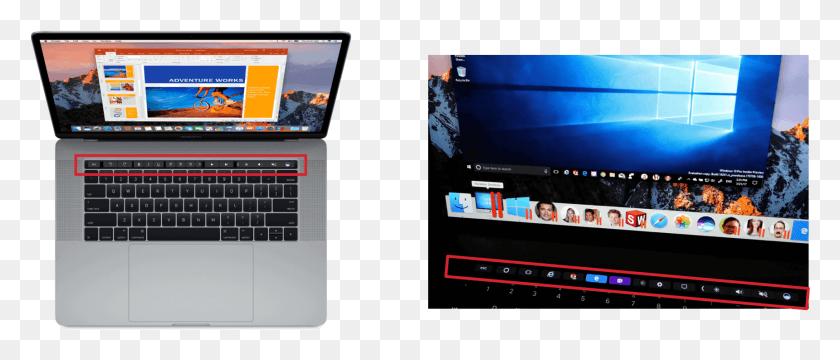 1720x662 Перенос Приложений Windows На Mac Touch Bar Parallels Desktop 14.1 0 Crack, Пк, Компьютер, Электроника Png Скачать