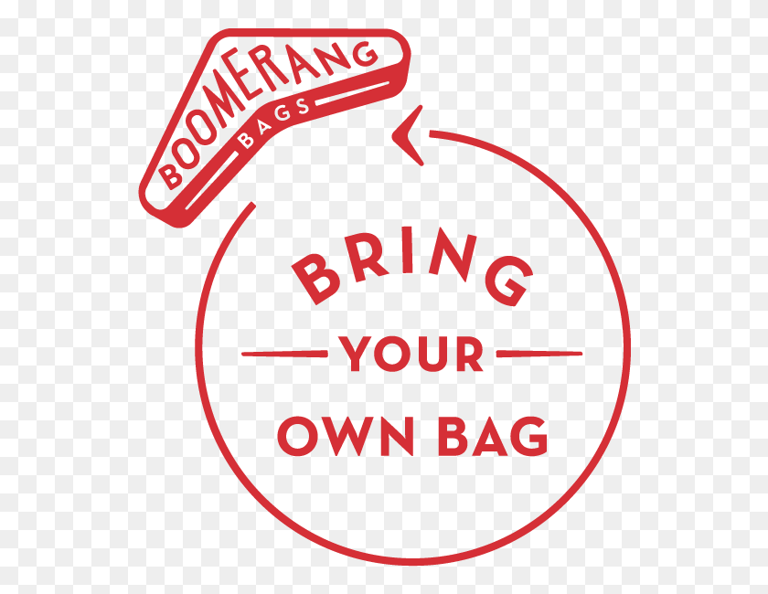 540x590 Bring Your Own Bag Logo Circle, Word, Label, Text HD PNG Download