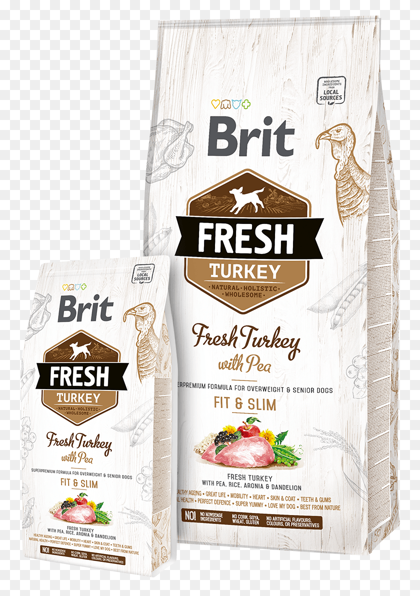 760x1132 Brit Fresh Turkey With Pea Adult Fit Amp Slim Brit Fresh, Bird, Animal, Advertisement HD PNG Download