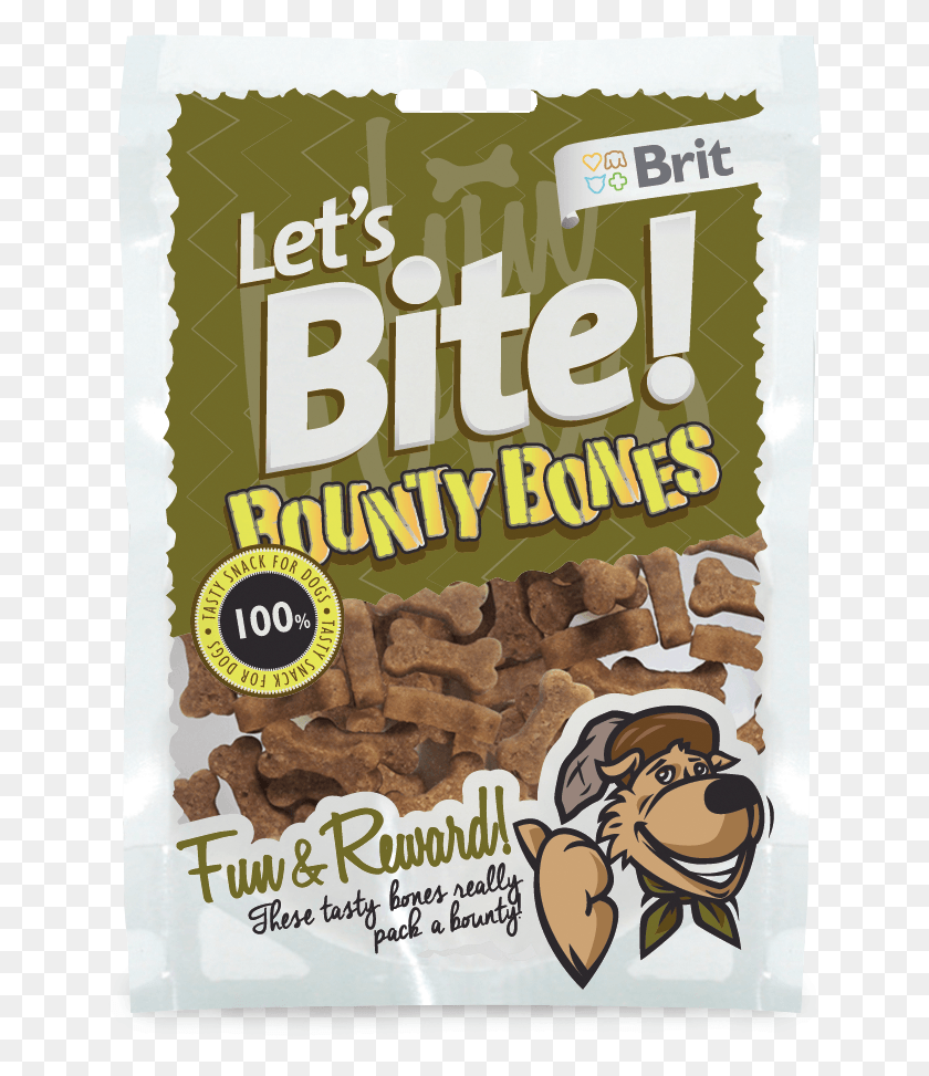 657x913 Descargar Png Brit Lets Bite Bounty Bones Cereal De Desayuno, Cartel, Publicidad, Planta Hd Png