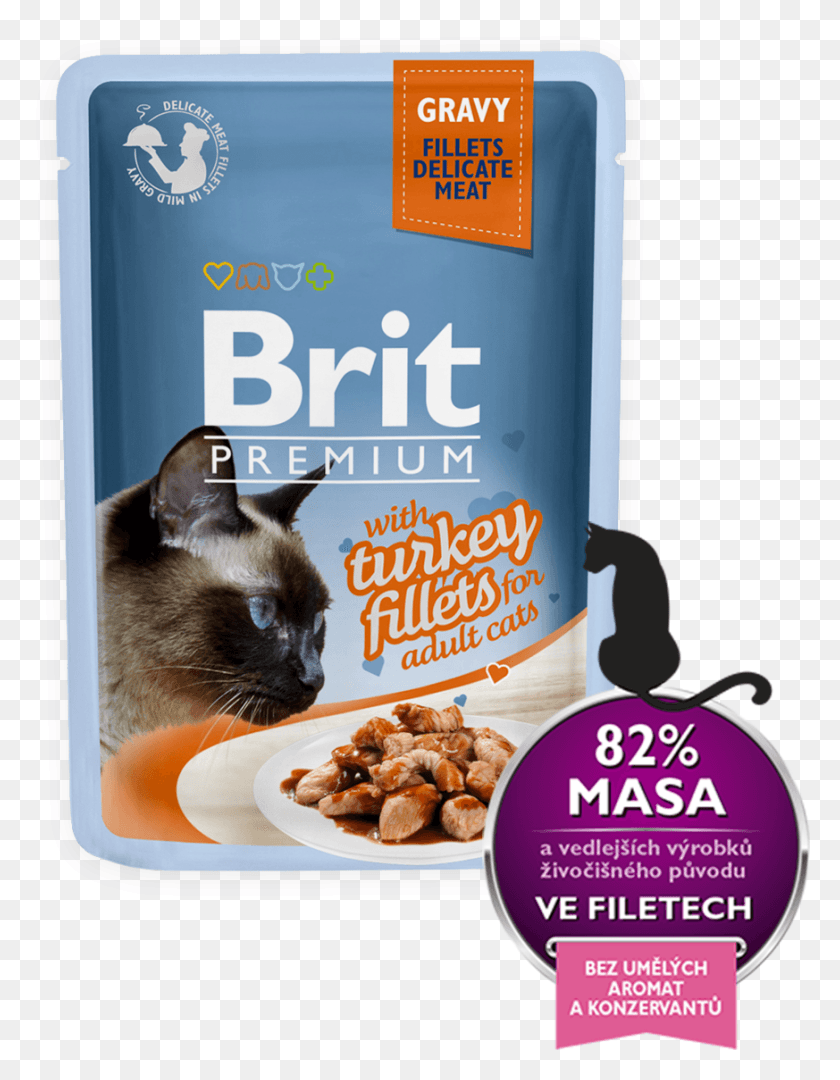 873x1142 Brit Premium Cat Pouch With Turkey Fillets In Gravy Brit Premium Cat Pouch With Tuna Fillets, Pet, Mammal, Animal HD PNG Download