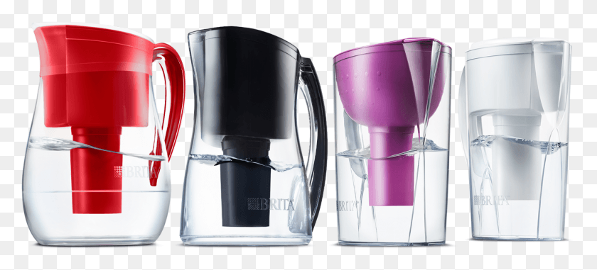 1367x563 Brita Water Filter Pitcher Model Different Colors And Brita Color, Jug, Shaker, Bottle HD PNG Download