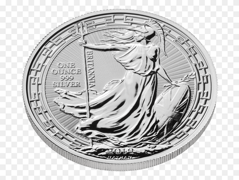 694x575 Britannia 2019 Oriental Border 1 Oz Silver Coin 1 Oz Britannia Oriental Border Gold Coin 2018, Money, Clock Tower, Tower HD PNG Download