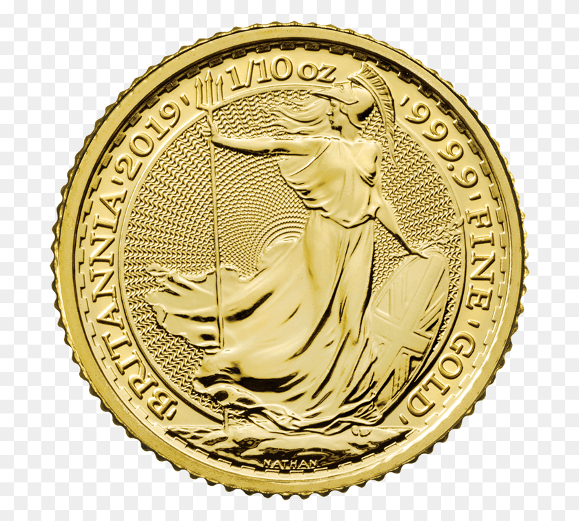 696x696 Descargar Png Britannia 2019 Décima Onza De Moneda De Oro En Lingotes Moneda De Oro Britannia 2019, Dinero, Torre Del Reloj, Torre Hd Png