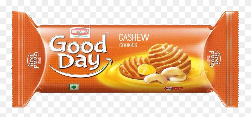 769x332 Britannia Good Day Cashew Cookies 100g Britannia Good Day Cashew, Sweets, Food, Confectionery HD PNG Download