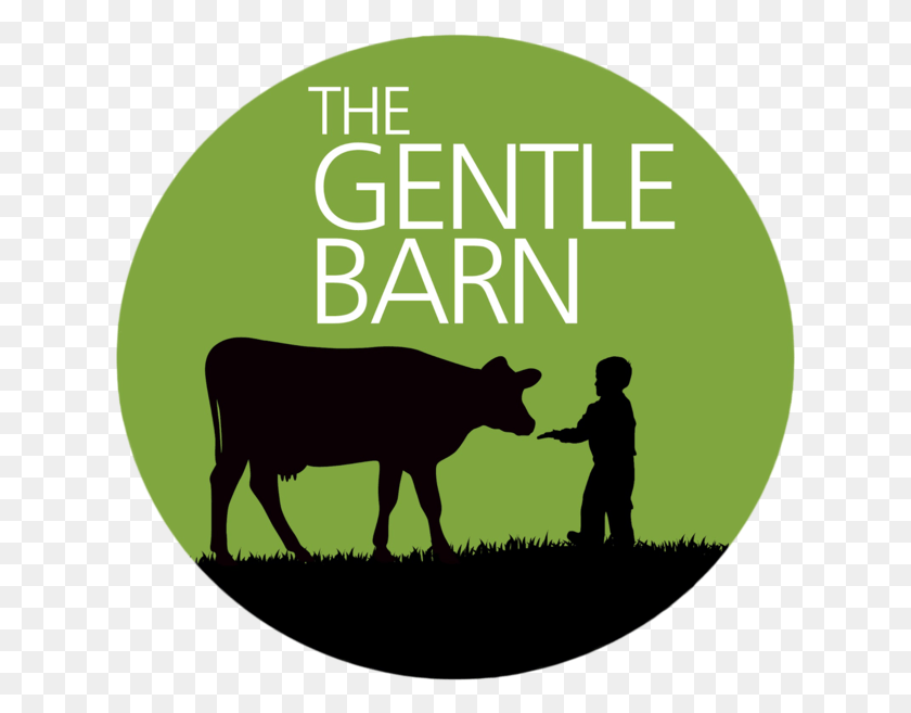 627x597 Brite Amp The Gentle Barn Una Fuerza Para El Bienestar Animal Gentle Barn Logo, Vaca, Ganado, Mamífero Hd Png