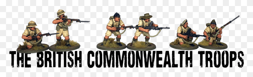 1149x289 British Commonwealth Troops Banner Showing Six Of The Warlord Games Commonwealth Infantry, Person, Human, People HD PNG Download