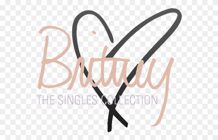563x479 Britney Spears The Singles Collection Logo, Text, Calligraphy, Handwriting HD PNG Download