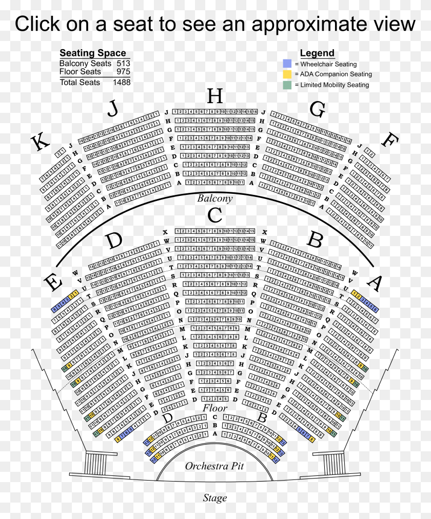 3287x4014 Broadway Seating Chart, Gauge, Tachometer, Flare Descargar Hd Png