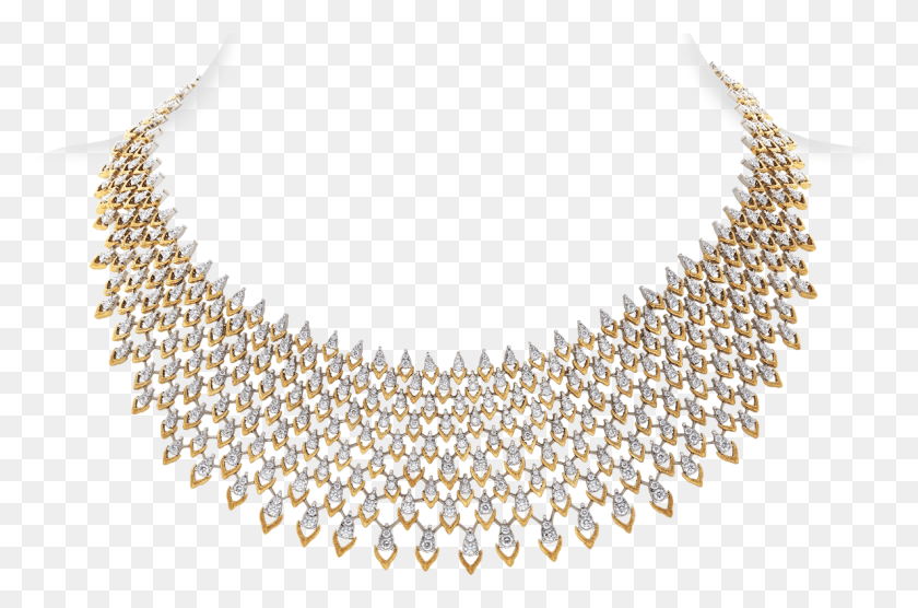 1187x756 Brocade Diamond Necklace Diamond Jewellery Necklace, Jewelry, Accessories, Accessory HD PNG Download