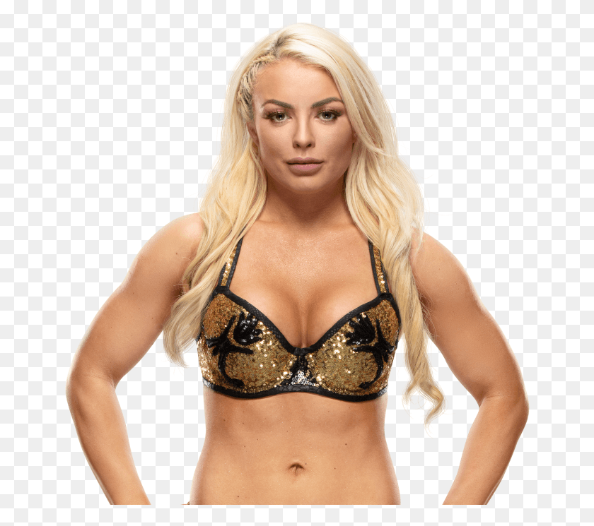 658x685 Brock Lesnar Mandy Rose Smackdown Women39s Champion, Clothing, Apparel, Lingerie HD PNG Download