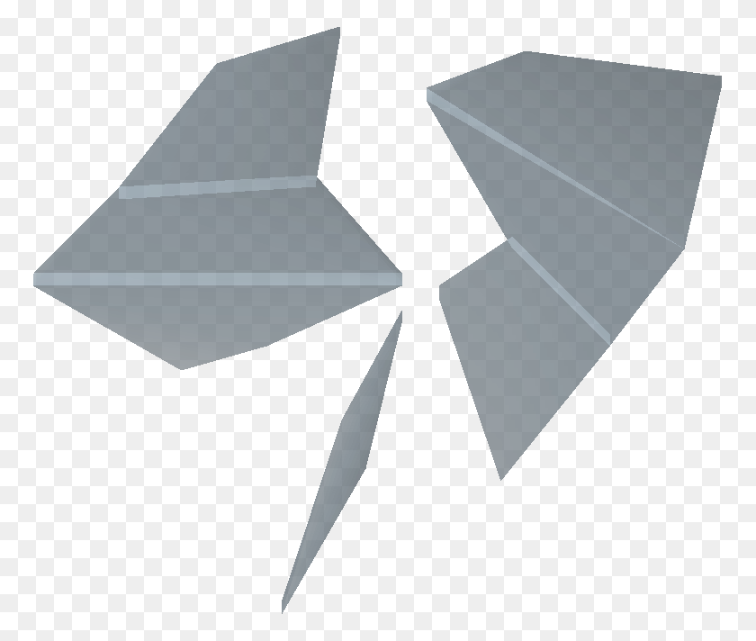 765x652 Broken Glass Osrs, Origami, Paper HD PNG Download