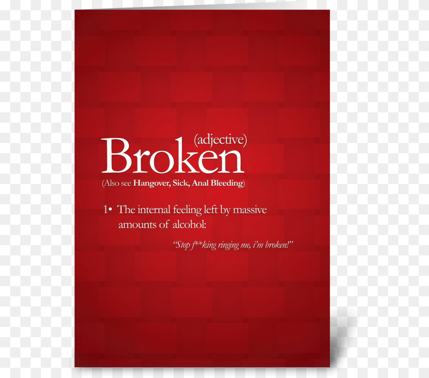 Broken Greeting Card Graphic Design, Advertisement, Poster, Publication, Book Sticker PNG