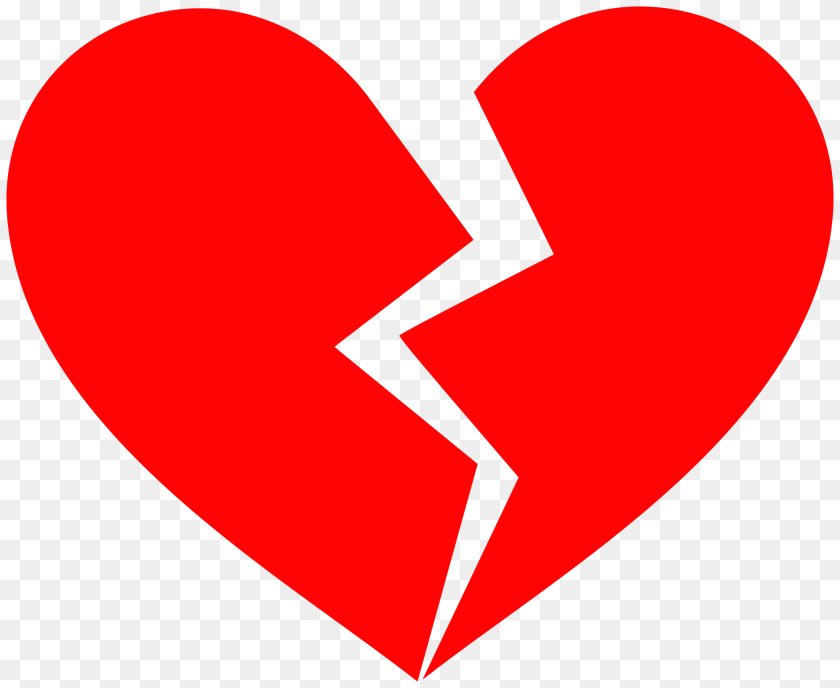 2000x1639 Broken Heart Sticker PNG