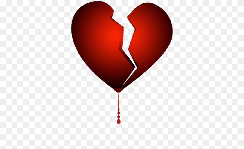 Broken Heart, Balloon Sticker PNG