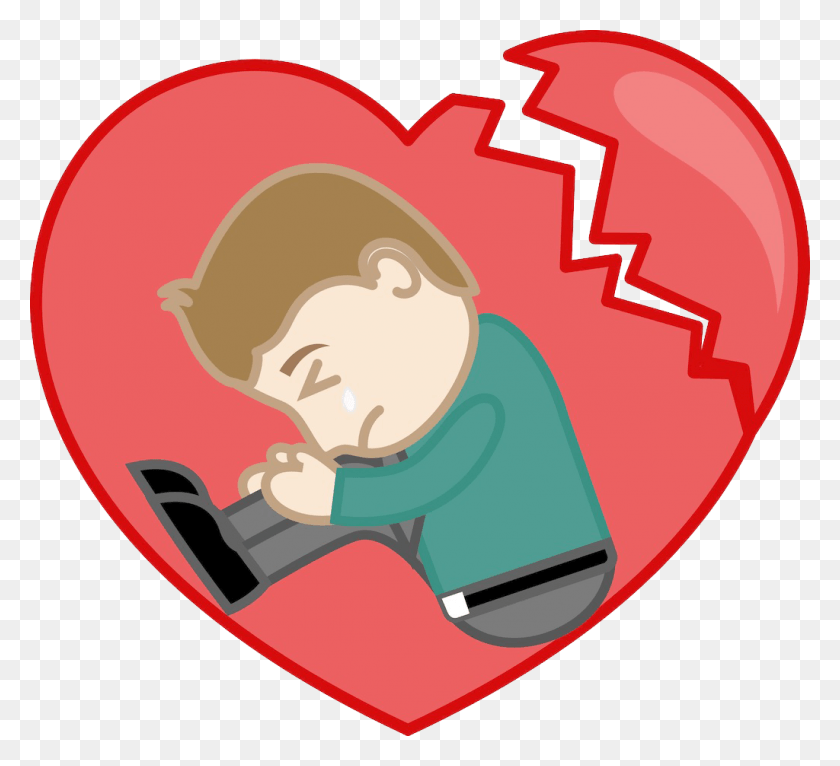 1024x928 Broken Heart Sadness Drawing Clip Art Broken Heart Sad Cartoon, Ball HD PNG Download
