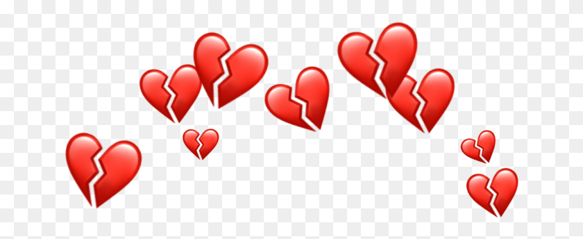 656x284 Broken Hearts Crown Red Emojis Accessories Veronica Lodge, Heart, Dating HD PNG Download