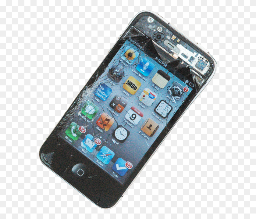 589x658 Сломанный Телефон, Мобильный Телефон, Электроника, Сотовый Телефон Hd Png Скачать