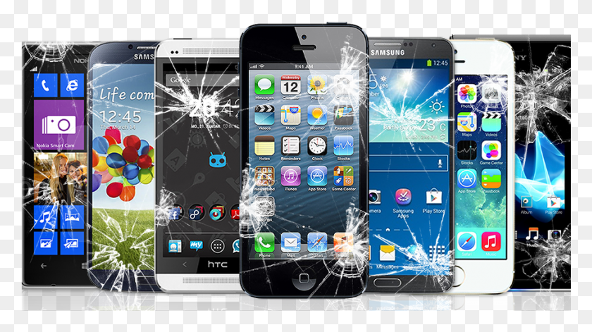 901x475 Сломанные Телефоны Ремонт Мобильных Фото, Мобильный Телефон, Телефон, Электроника Hd Png Скачать