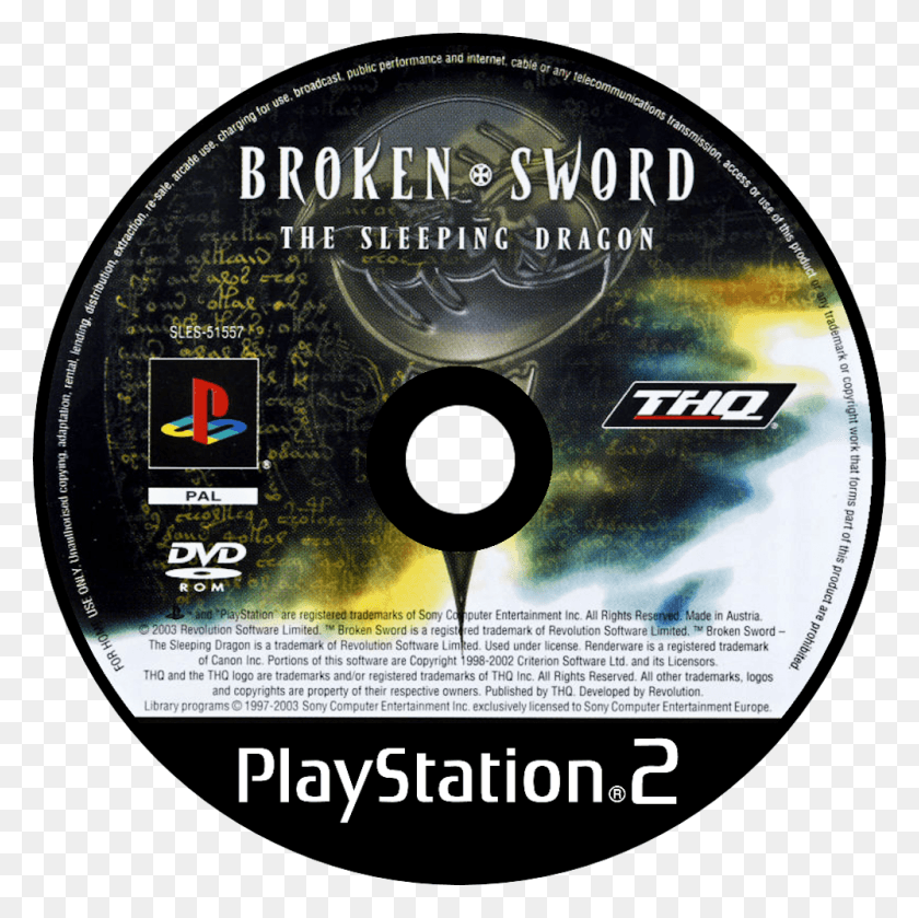 1000x1000 Broken Sword Playstation, Disk, Dvd HD PNG Download