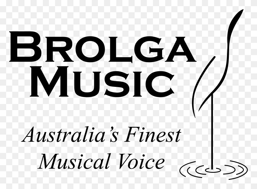 3008x2153 Brolga Music Vector Logo Calligraphy, Text, Plant, Clothing HD PNG Download