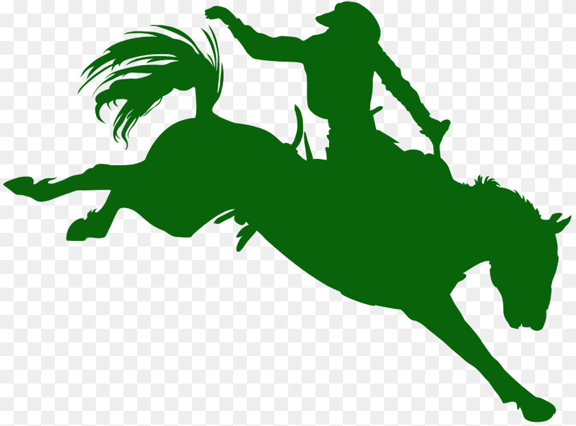 Bronc Rider Silhouette, Person, Animal, Dinosaur, Reptile Clipart PNG