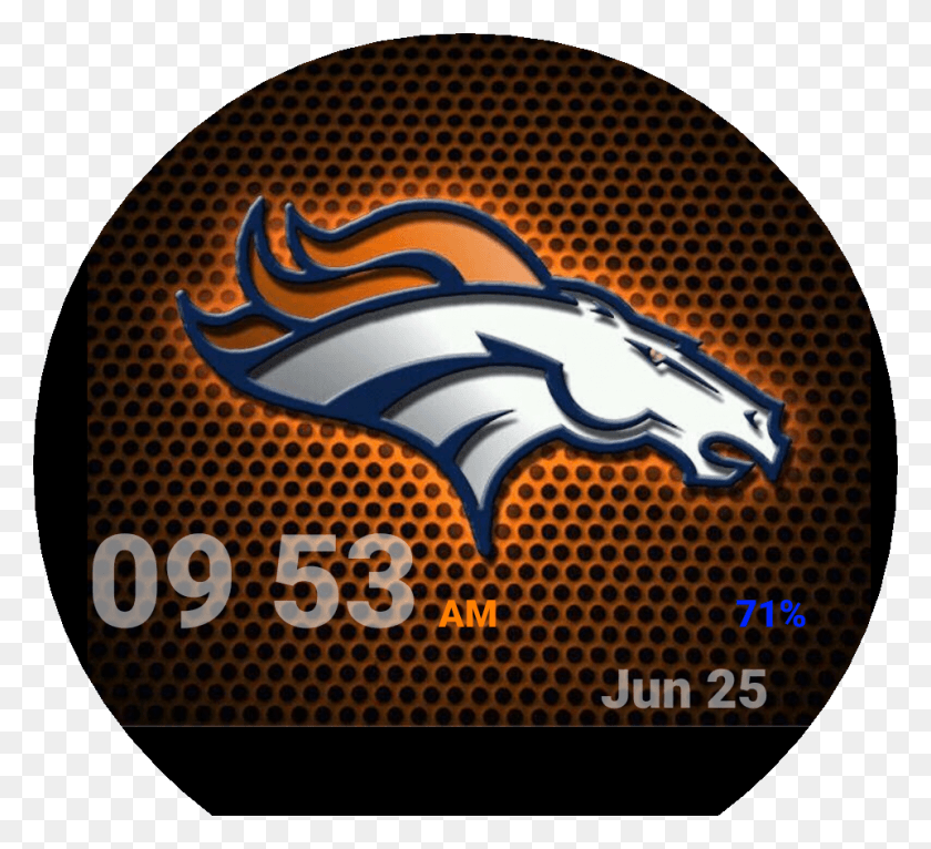 960x870 Broncos Watch Face Preview, Logo, Symbol, Trademark HD PNG Download