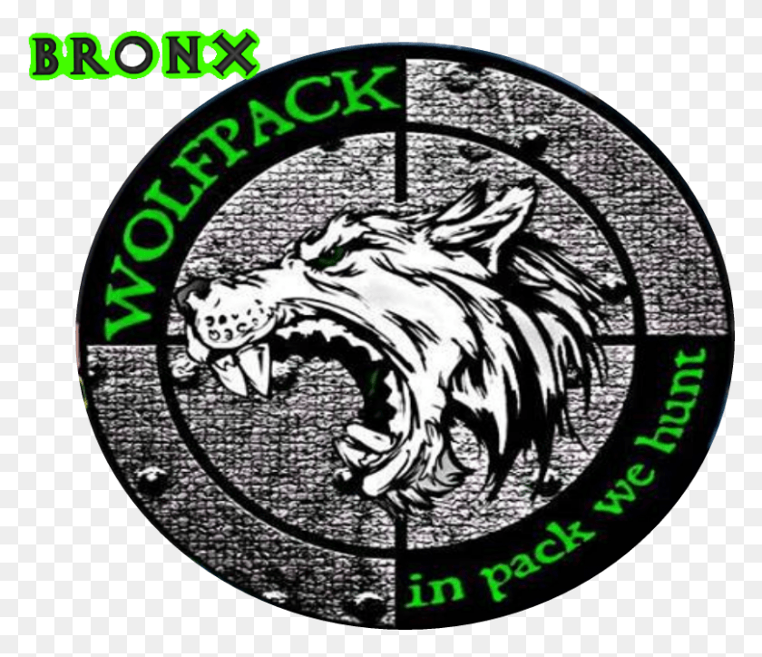 806x687 Bronx Wolfpack Wolf War Logo, Tiger, Wildlife, Mammal HD PNG Download