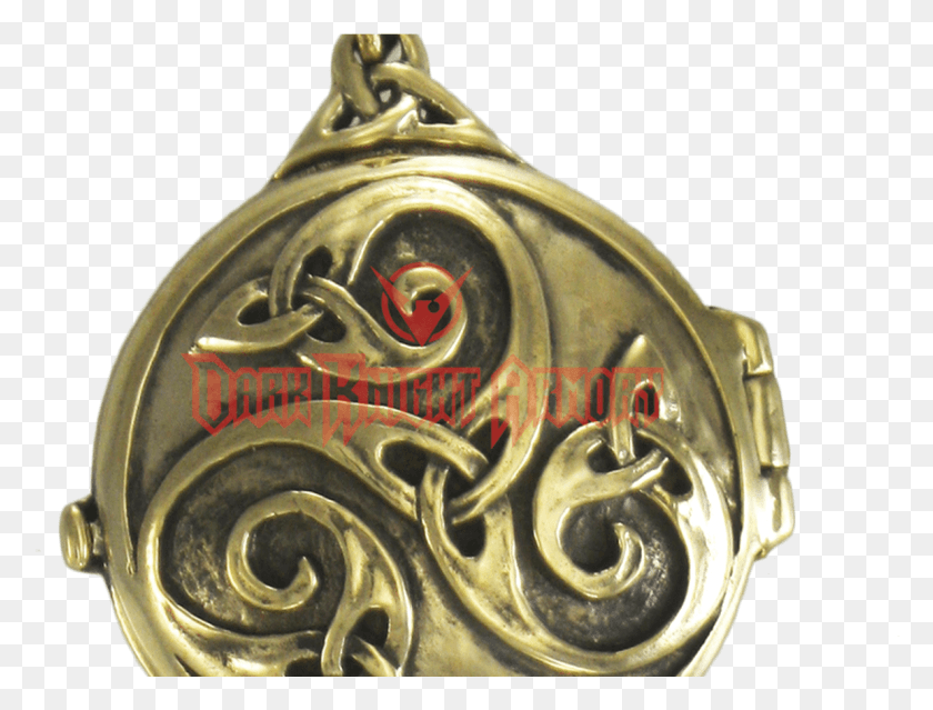 1153x856 Bronze Celtic Swirl With Hidden Pentacle Locket Dd Medieval Locket, Pendant, Accessories, Accessory HD PNG Download