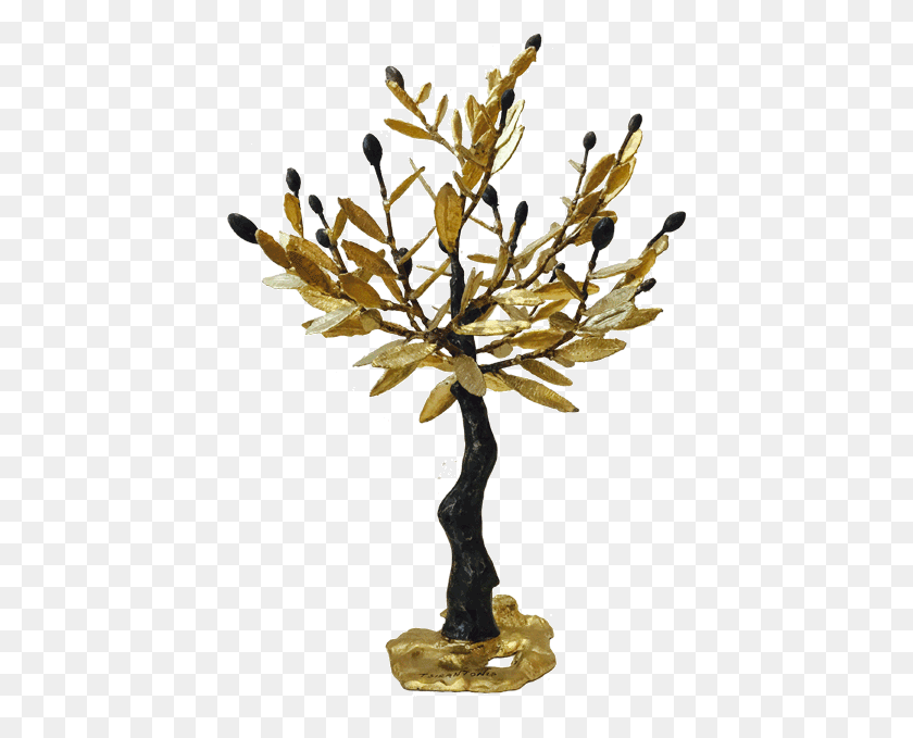 423x619 Bronze Olive Tree Bronze Olive Tree Sculpture, Plant, Leaf, Flower HD PNG Download