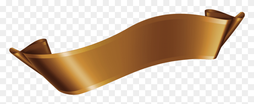 1799x660 Bronze Ribbon Vector Wood, Tape, Scroll, Arm HD PNG Download