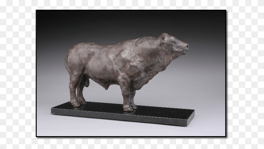 616x415 Бронзовая Скульптура, Корова, Крупный Рогатый Скот, Млекопитающее Hd Png Скачать