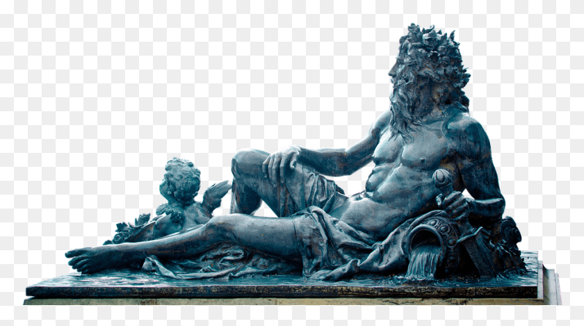 921x483 Bronze Statue Water Aquarius Bronze Statue Art Herrenchiemsee Palace, Sculpture, Monument HD PNG Download
