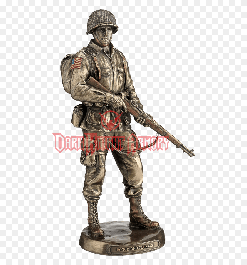 490x840 Bronze Us Army Solider Soka Vojaka, Person, Human, Weapon HD PNG Download