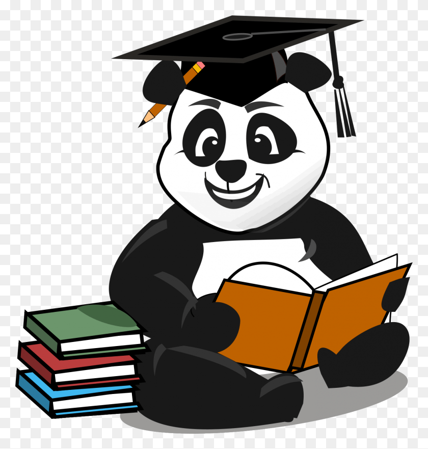 1359x1432 Брук Elemetary School Panda Stand Alone, Чтение Hd Png Скачать