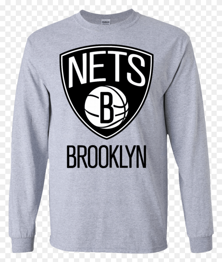 960x1150 Brooklyn Nets Ls T Shirt Long Sleeved T Shirt, Sleeve, Clothing, Apparel HD PNG Download