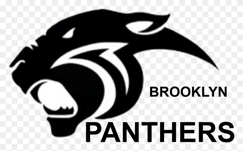 2067x1232 Brooklyn Panthers Black Panther, Stencil, Animal, Graphics HD PNG Download