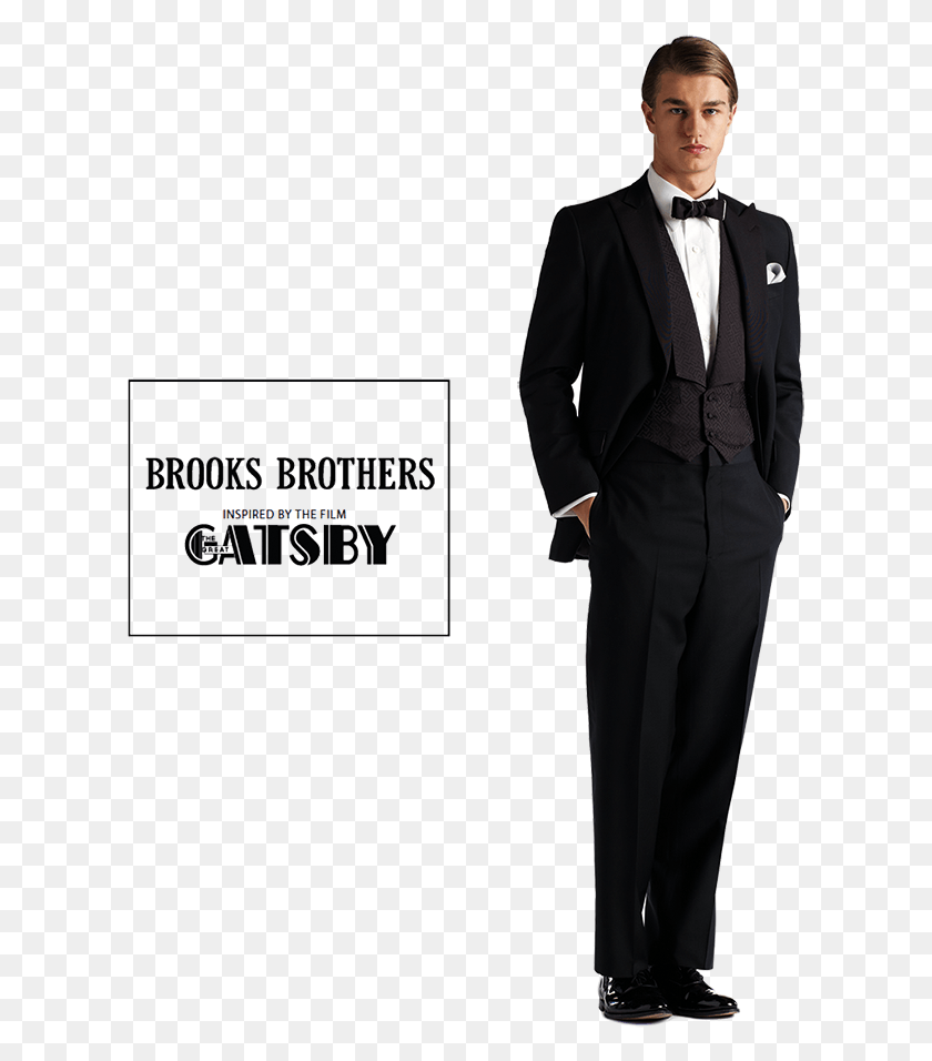 611x896 Brooks Brothers The Great Gatsby Tuxedo Catherine Martin Disfraz Gran Gatsby Hombre, Suit, Overcoat, Coat HD PNG Download