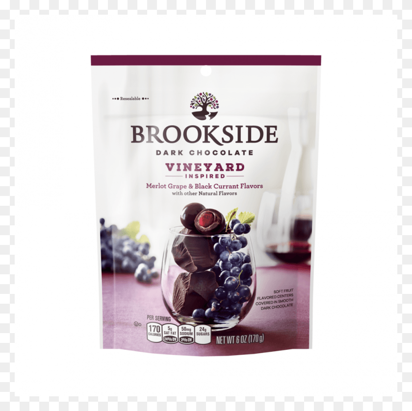 1000x1000 Brookside Chocolate Merlot Grape, Poster, Advertisement, Flyer HD PNG Download