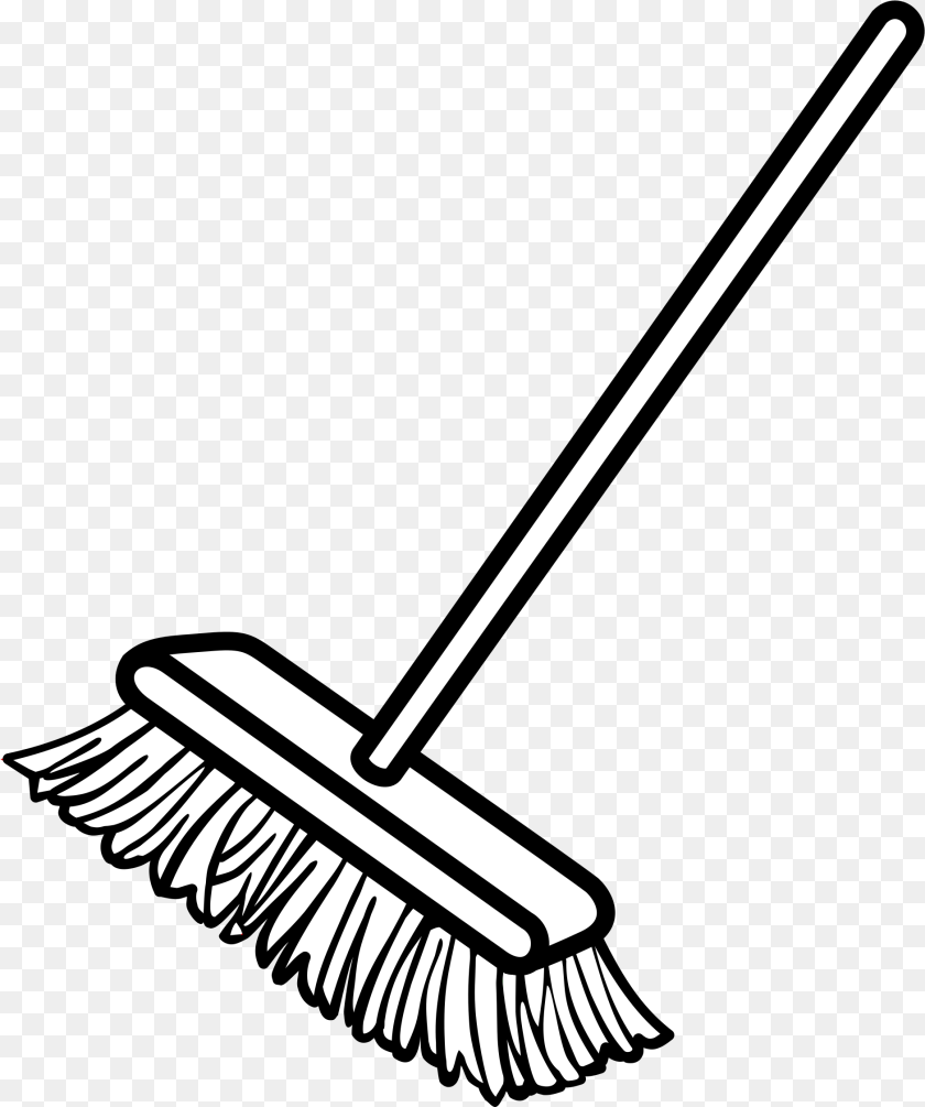 1882x2251 Broom Dustpan Clip Art Broom Clipart Black And White, Blade, Dagger, Knife, Weapon PNG