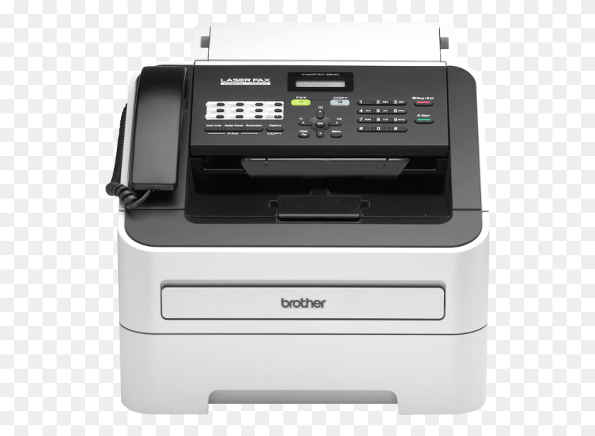 543x555 Brother Fax 2840 Monochrome Laser Fax Machine With Brother Intellifax, Printer HD PNG Download