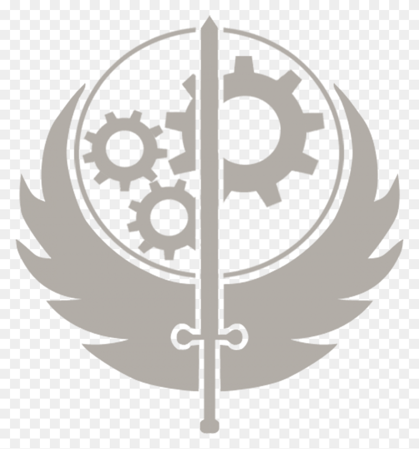 1200x1294 Brotherhood Of Steel Fallout 4 Brotherhood Of Steel Logo, Armor, Symbol, Rug HD PNG Download