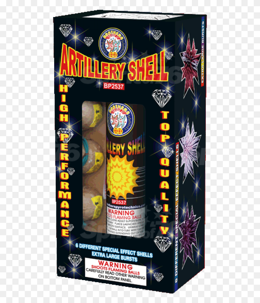499x919 Los Hermanos Artillería Shell Brothers Fireworks, Tin, Lata, Lata De Aerosol Hd Png