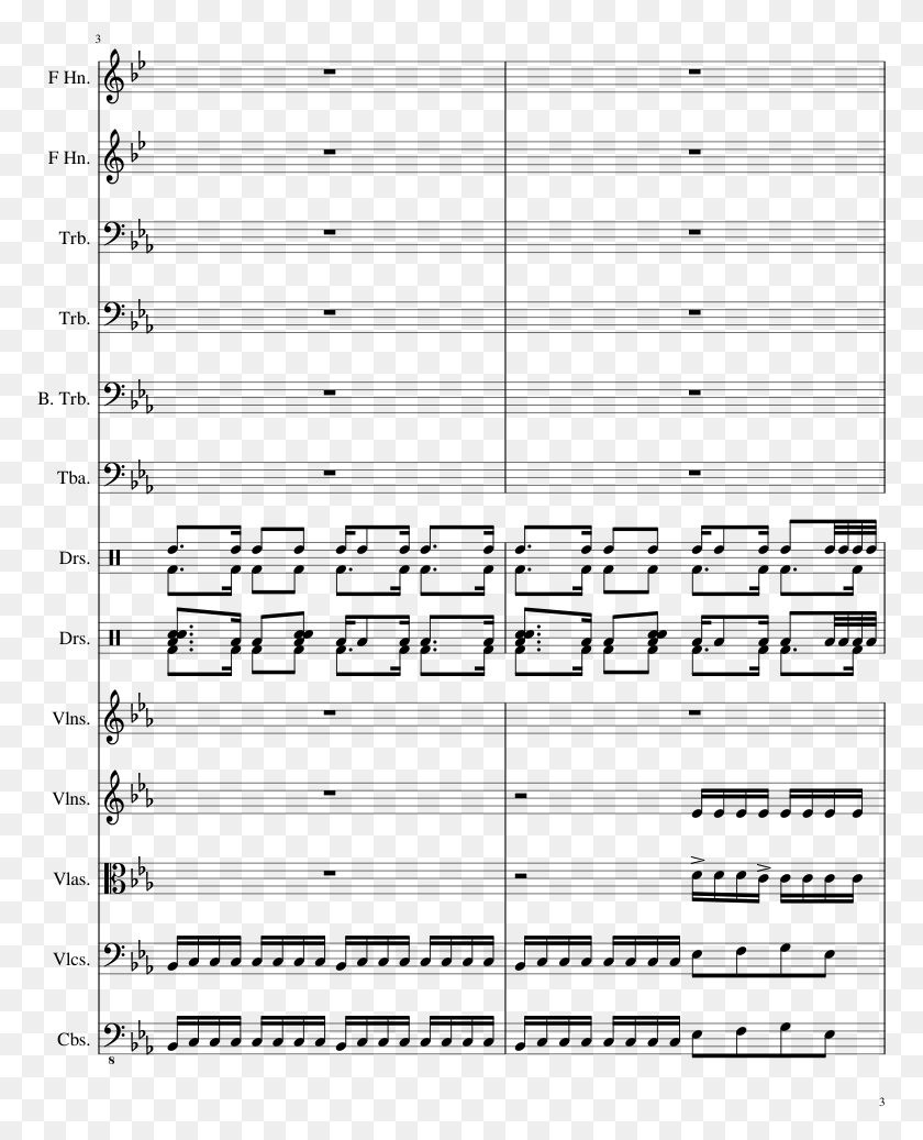 773x977 Brothers In Arms Sheet Music Composed By Tom Holkenborg Never Enough Flute Sheet Music, Gray, World Of Warcraft HD PNG Download
