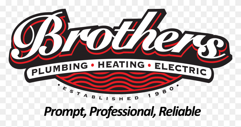 2401x1180 Brothers Logo 2016 Brothers Plumbing, Label, Text, Symbol HD PNG Download