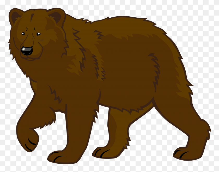 3877x3001 Brown Bear Clipart Bear Clipart Transparent Background, Animal, Mammal, Wildlife HD PNG Download
