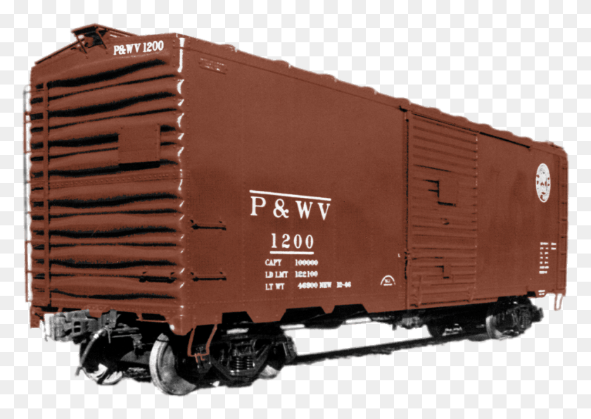 943x648 Brown Boxcar Railroad Car, Shipping Container, Train, Vehicle HD PNG Download